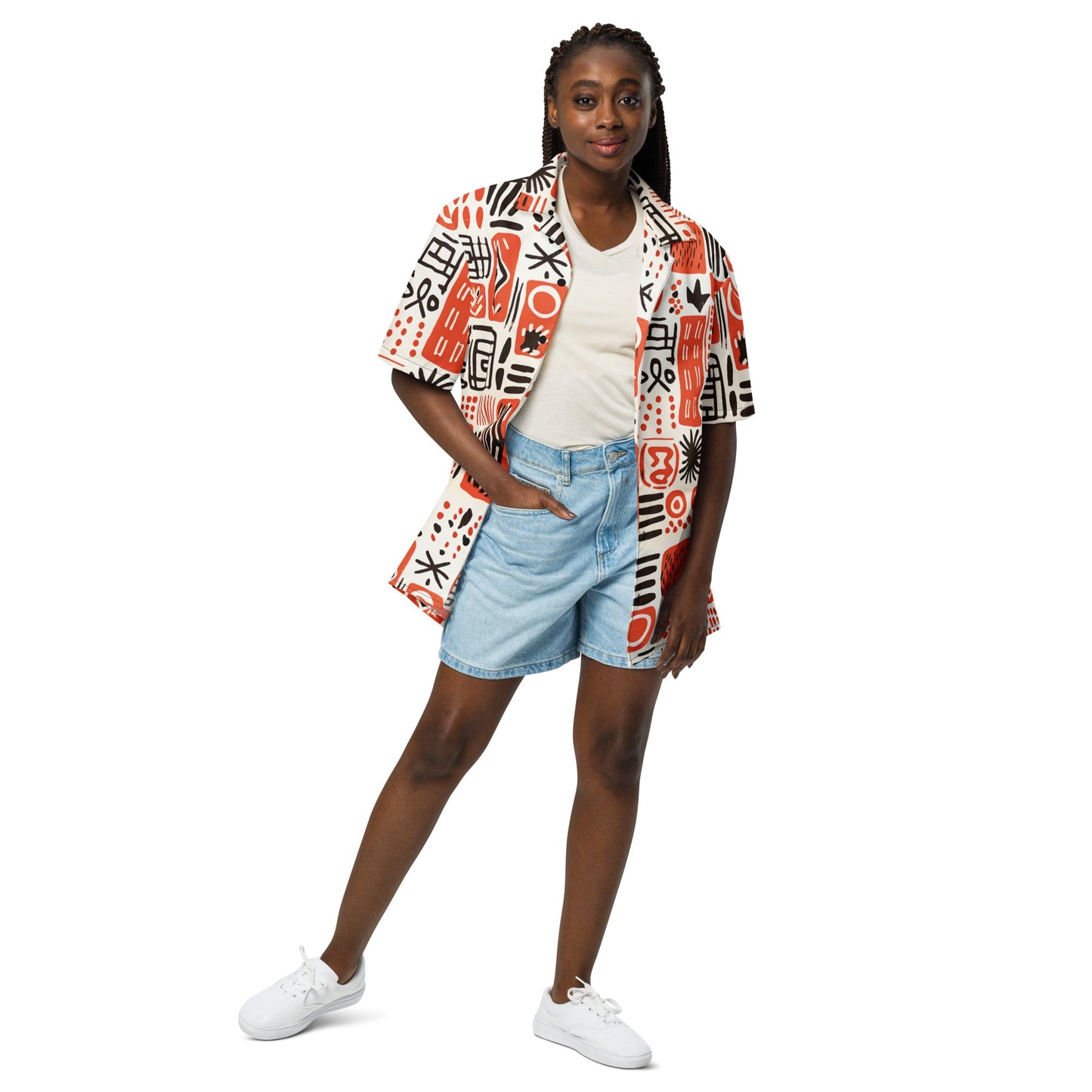Ameru print Camp Shirt - Amerukhan Basics Clothing - Camp Shirt