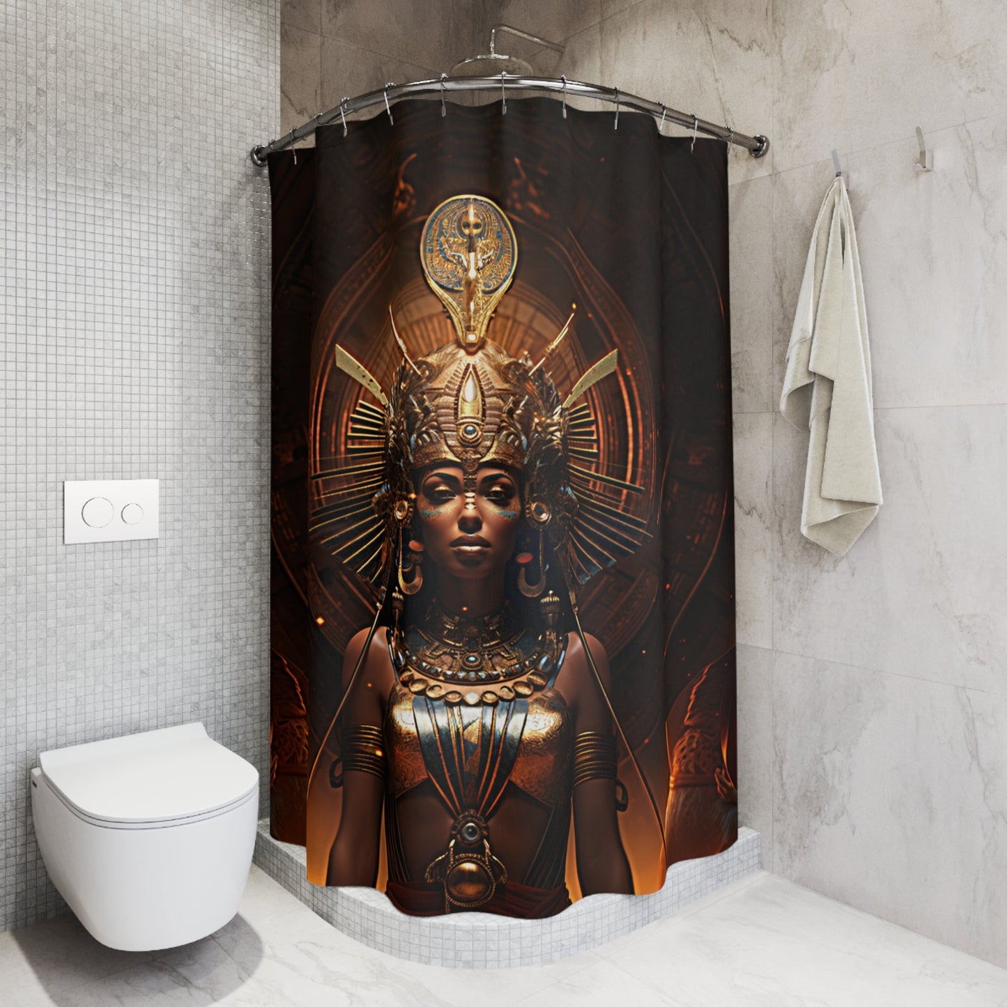 Ancient Egyptian Shower Curtain - Amerukhan Basics Clothing - Home Decor