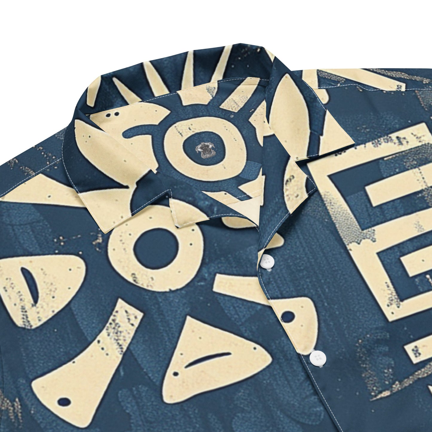 Aztec Blues Camp Shirt - Amerukhan Basics Clothing -