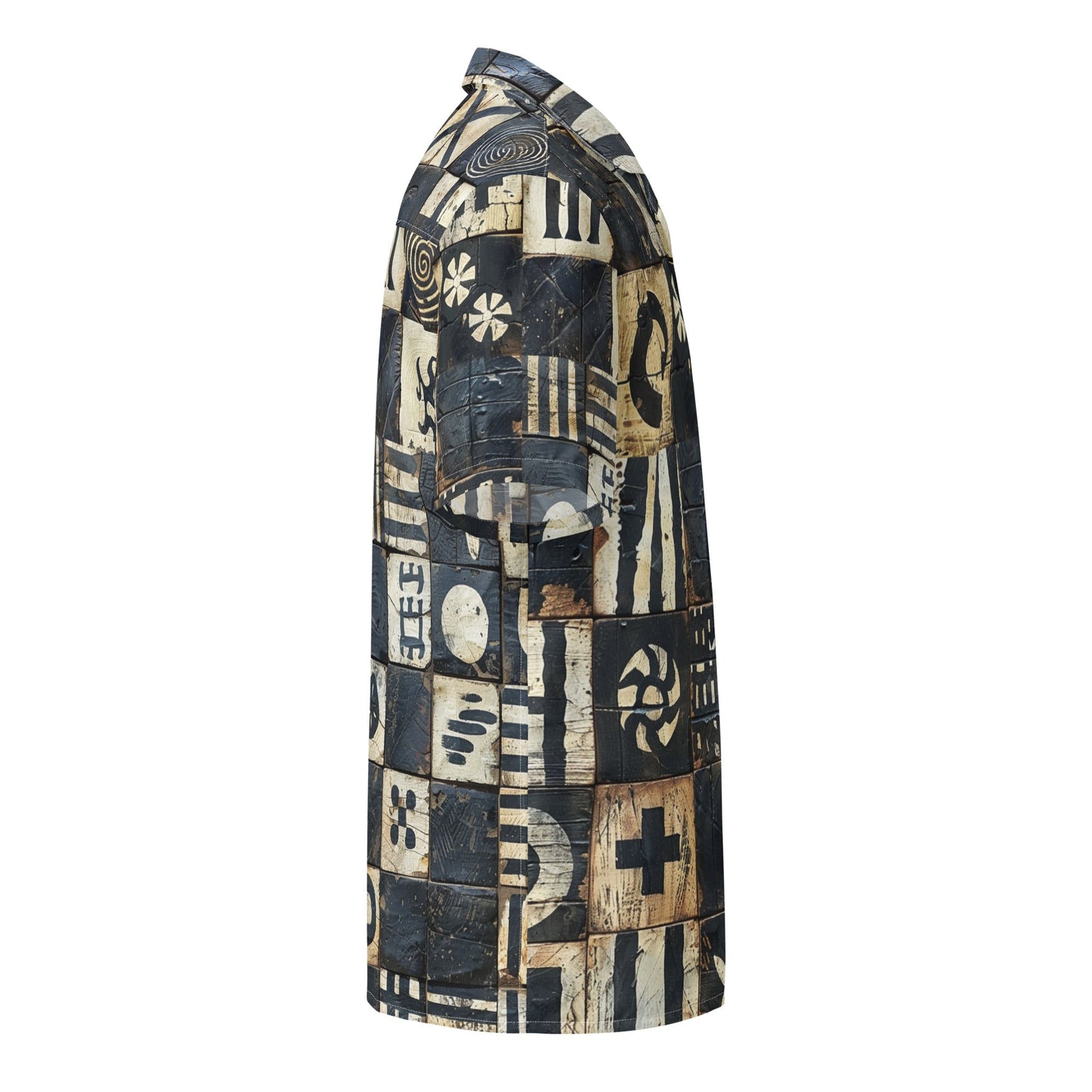 Block print Camp Shirt - Amerukhan Basics Clothing -