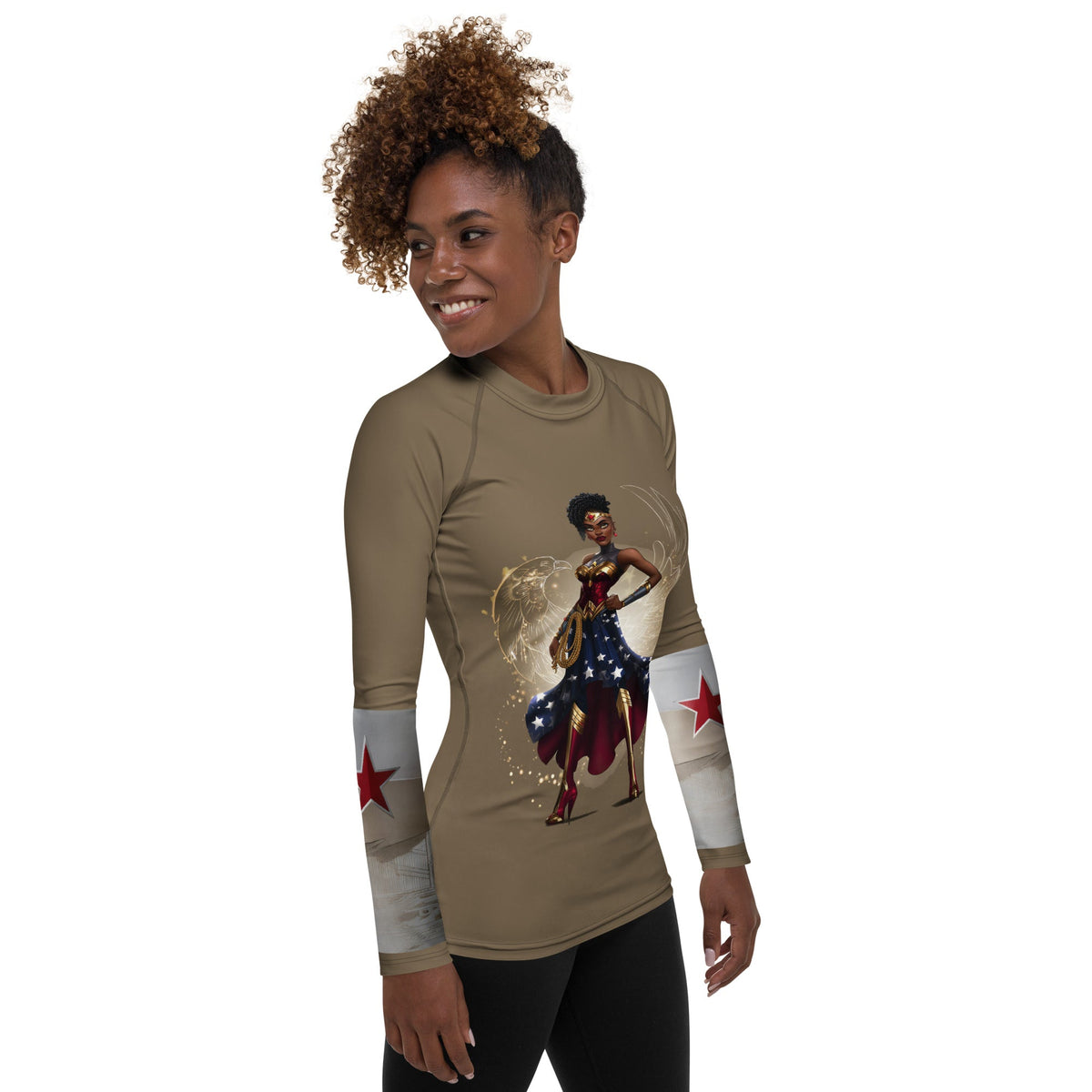 Cassandra Women Rash Guard - Amerukhan Basics Clothing -