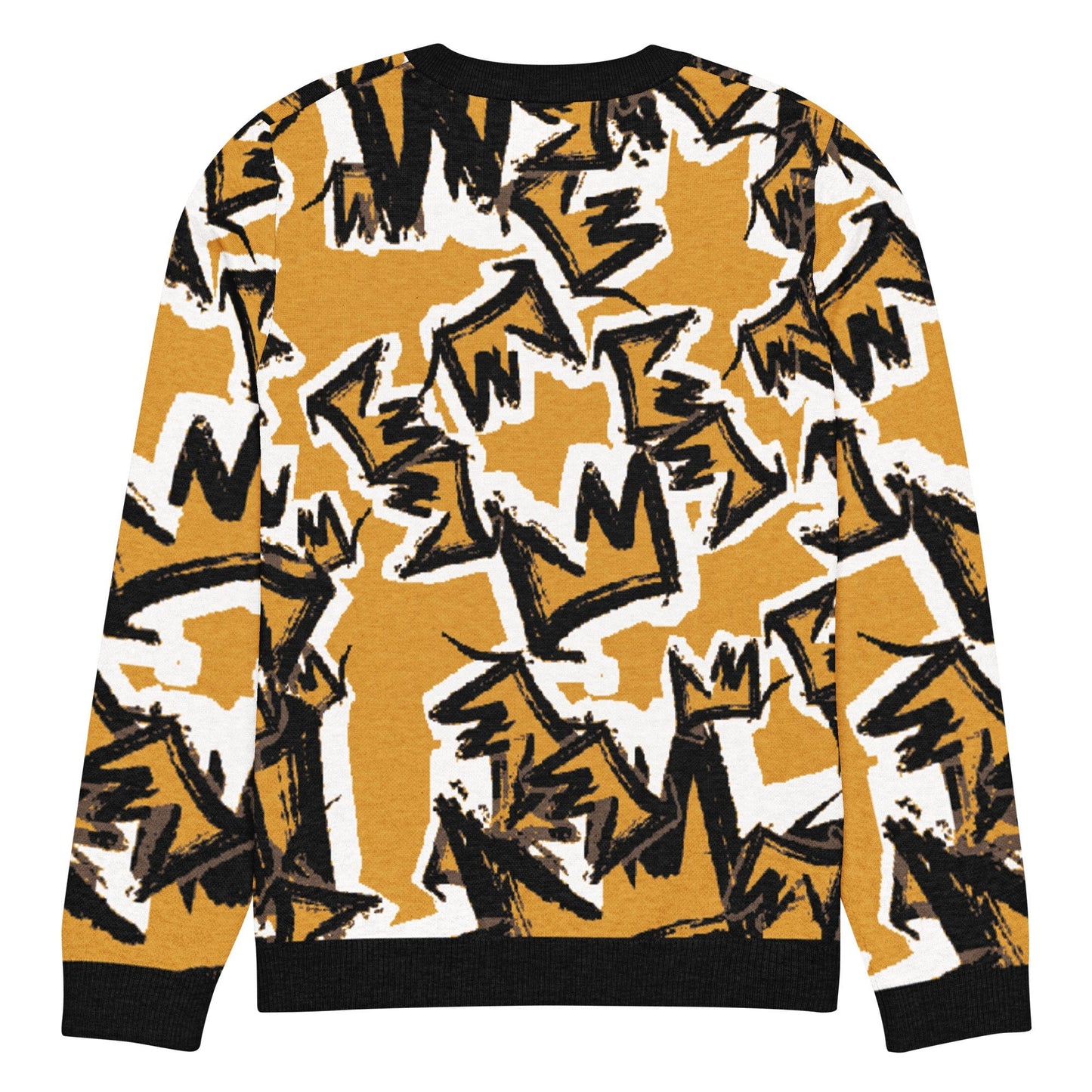 CRWN Knitted crew neck sweater - Amerukhan Basics Clothing -