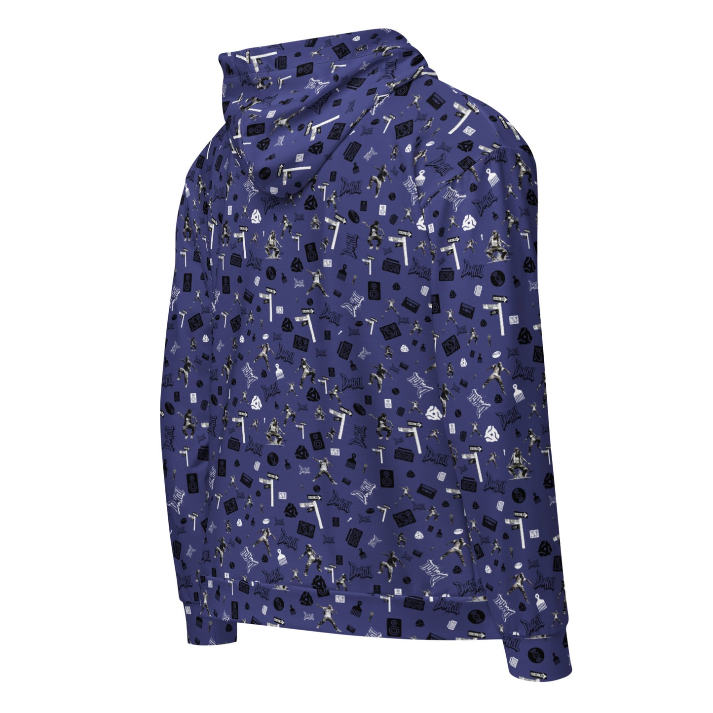 Da Hill '24 Blue Zip Hoodie - Amerukhan Basics Clothing -
