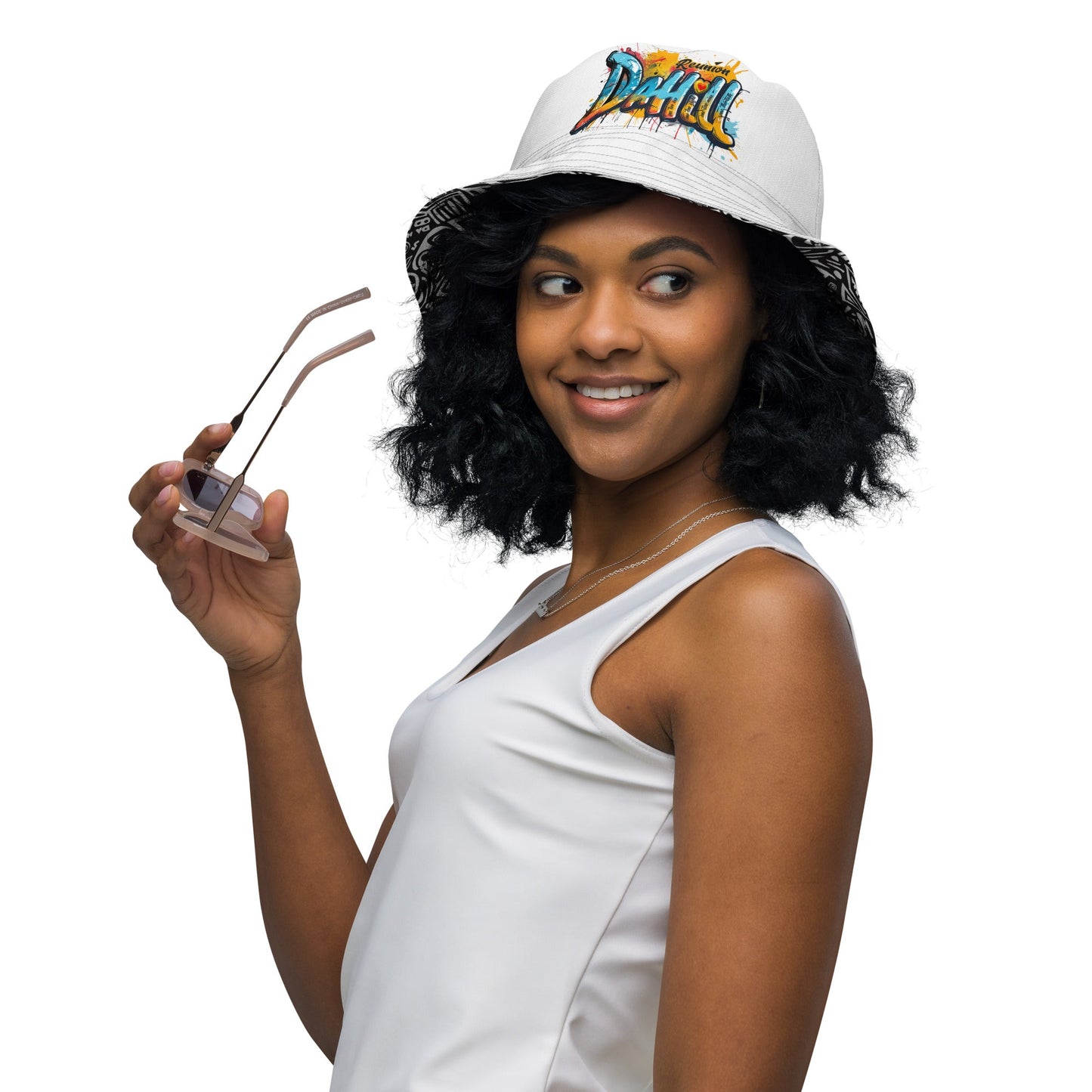Da Hill Black Bucket Hat - Amerukhan Basics Clothing -