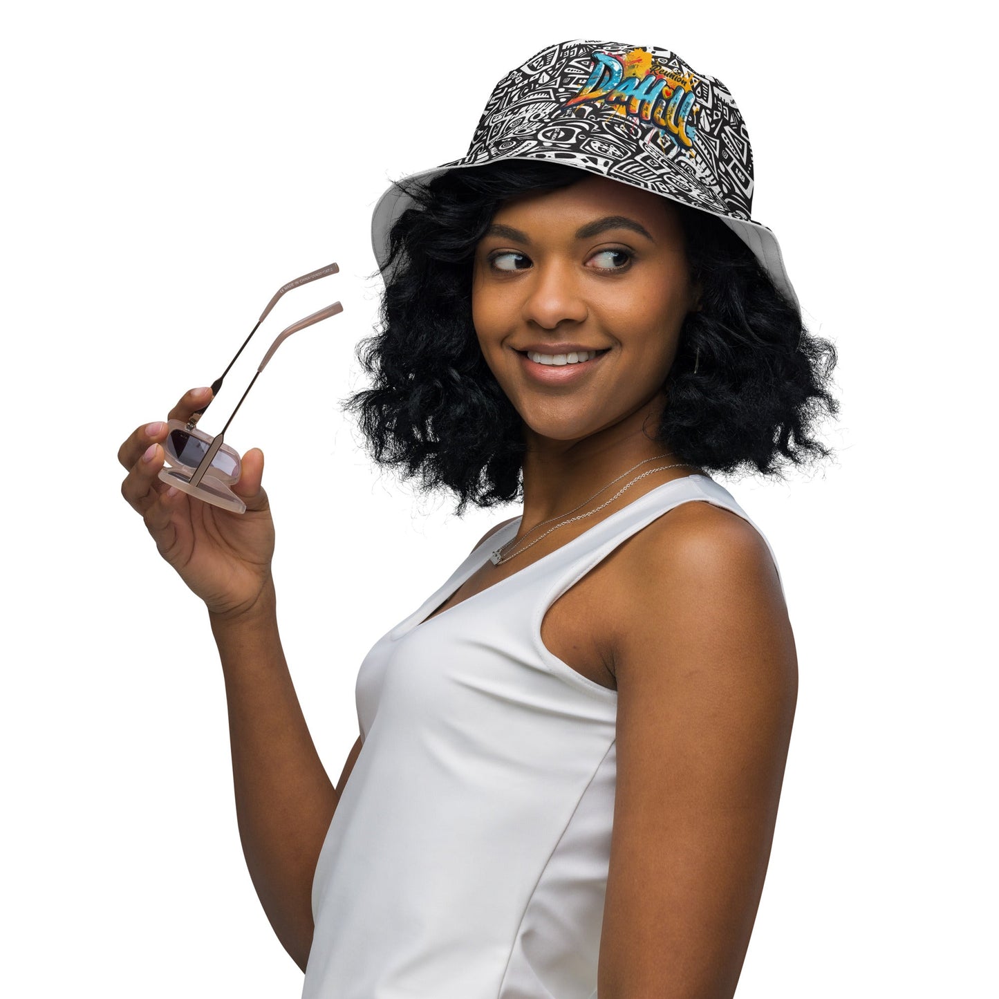 Da Hill Black Bucket Hat - Amerukhan Basics Clothing -