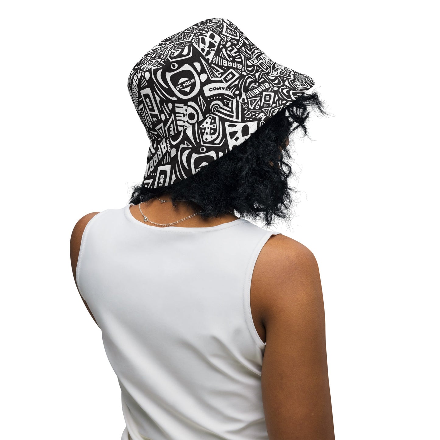 Da Hill Black Bucket Hat - Amerukhan Basics Clothing -
