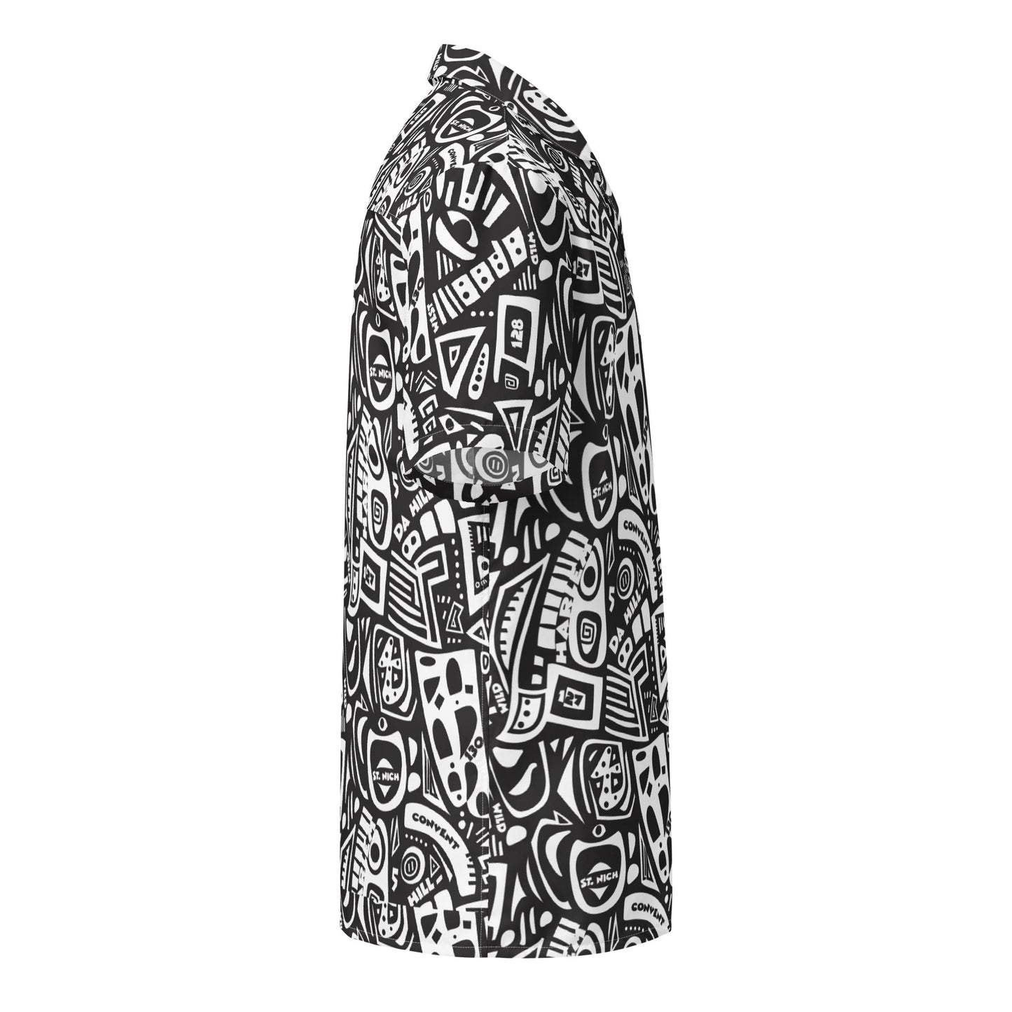 Da Hill Black Camp Shirt - Amerukhan Basics Clothing -