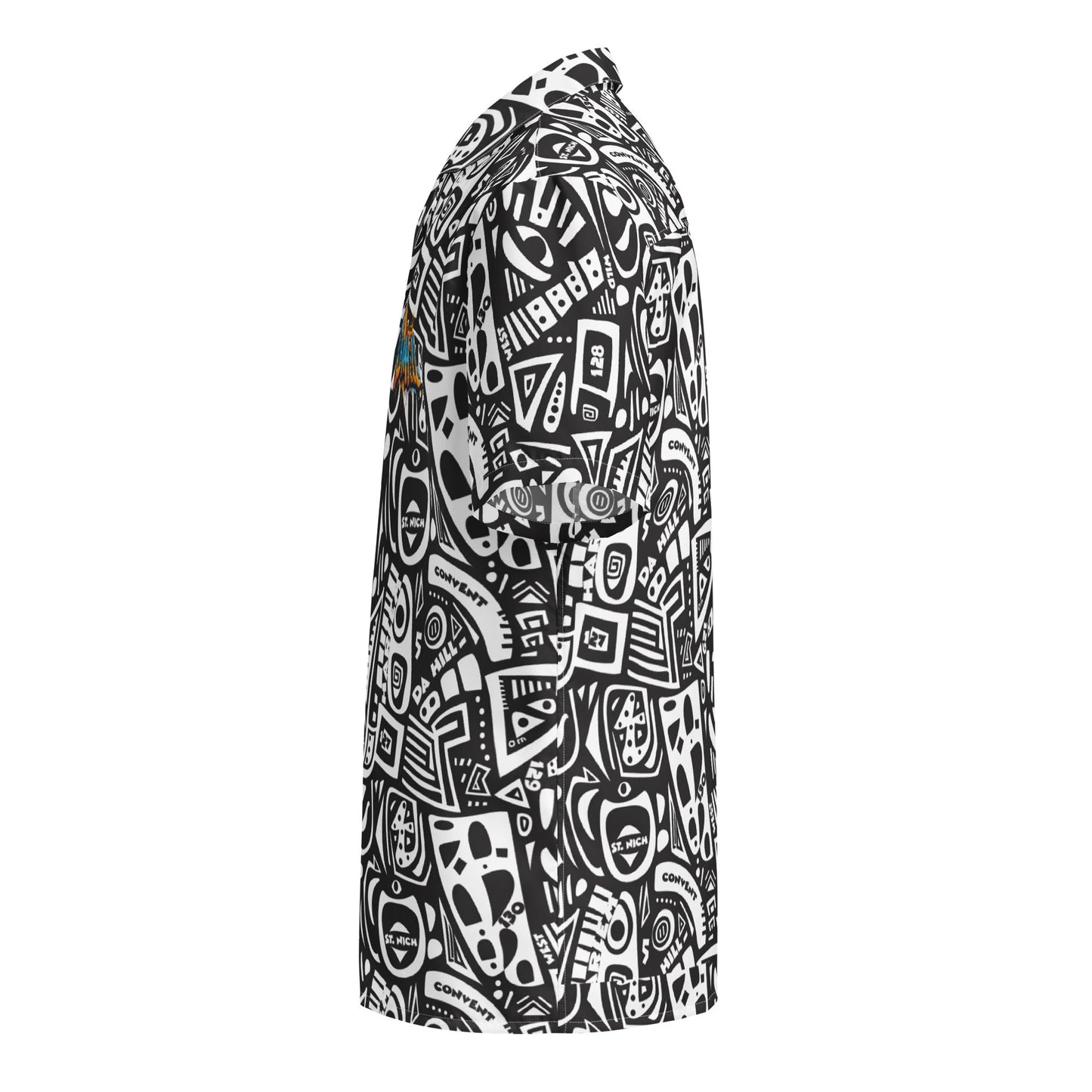 Da Hill Black Camp Shirt - Amerukhan Basics Clothing -
