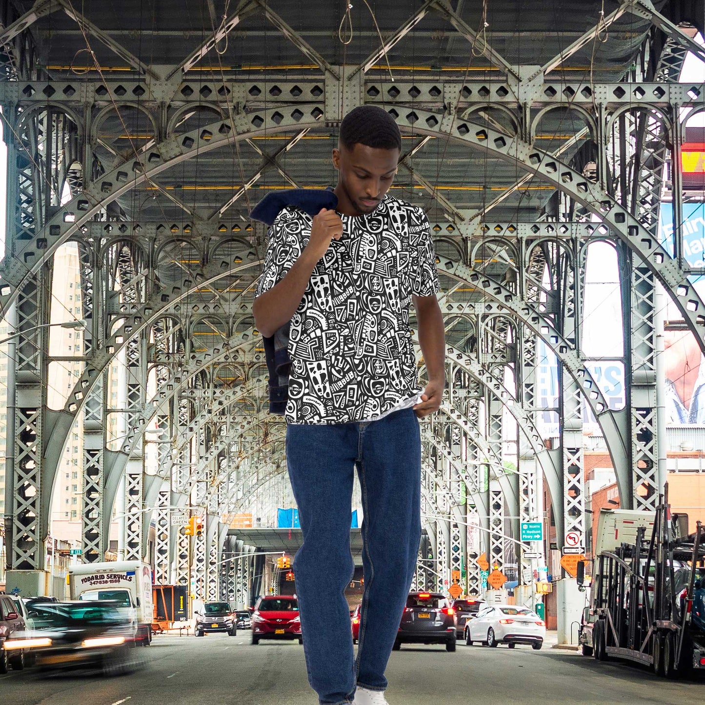 'Da Hill Black' t-shirt - Amerukhan Basics Clothing - T-Shirts