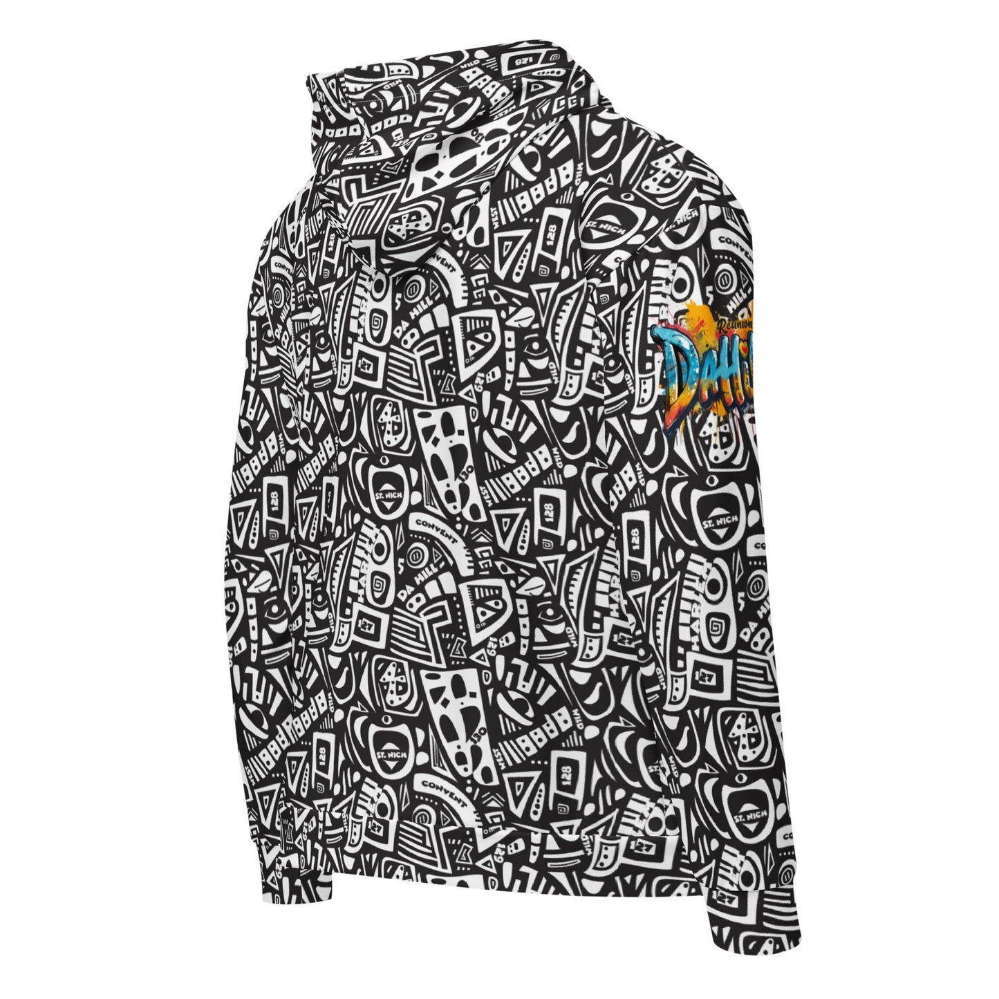 Da Hill Black Zip Hoodie - Amerukhan Basics Clothing - Hoodies