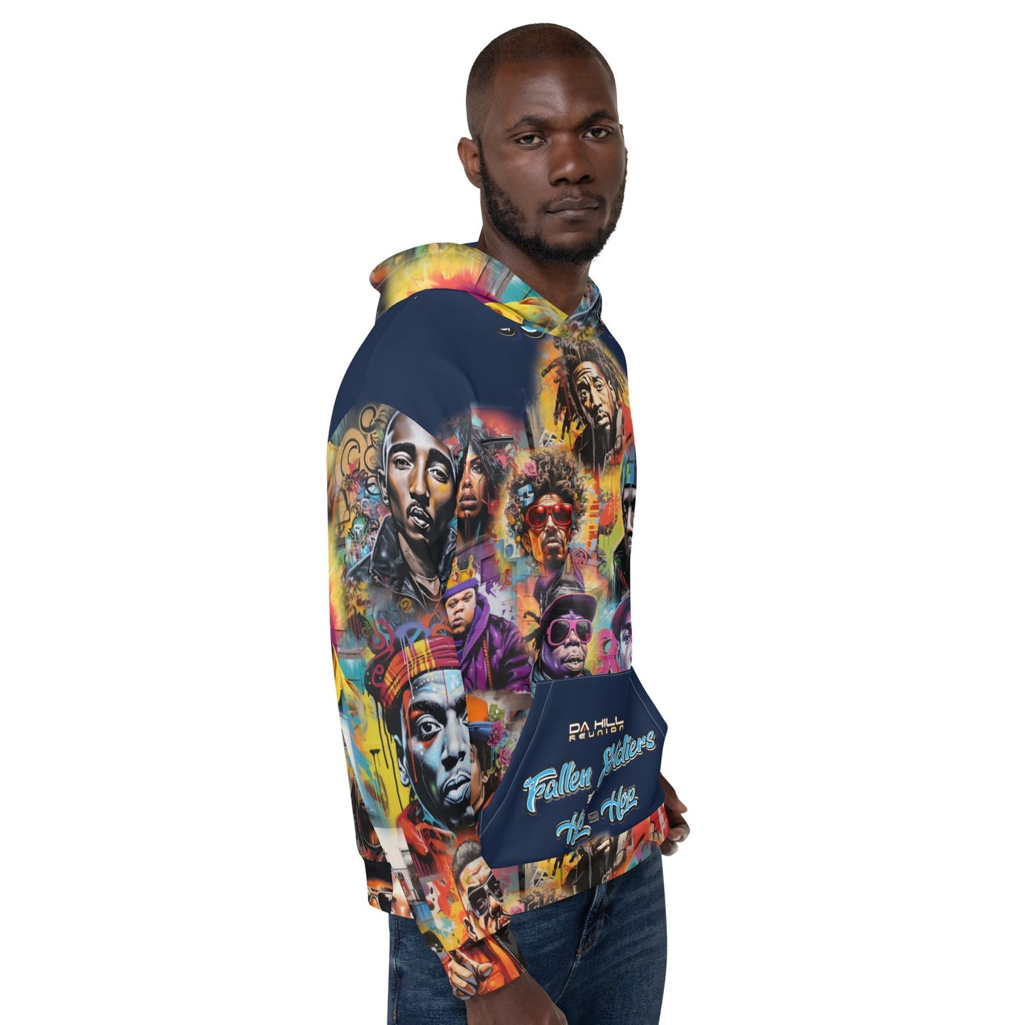 Da Hill Fallen Soldiers of Hip Hop Hoodie - Amerukhan Basics Clothing -