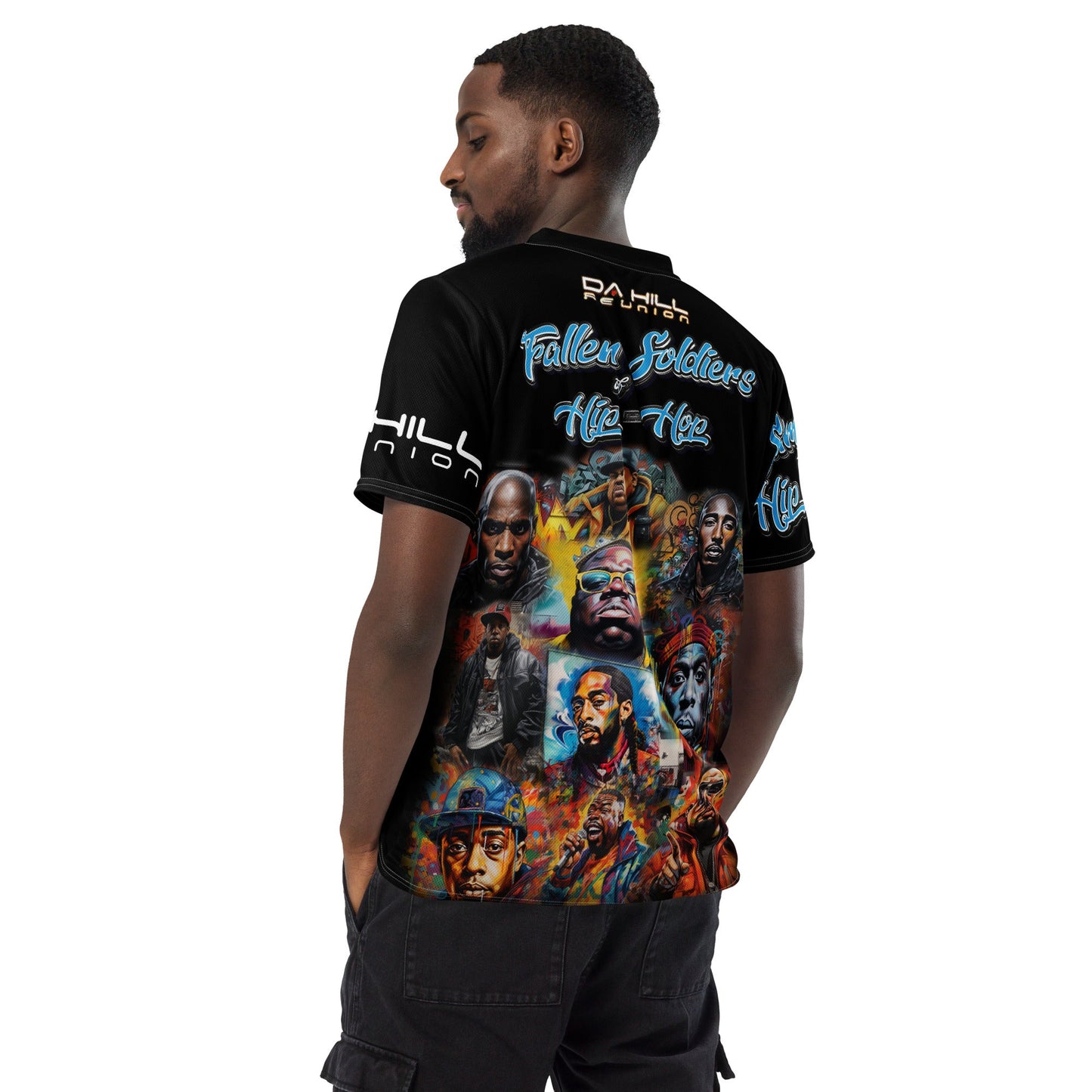 Da Hill Reunion - Fallen Soldiers of Hip Hop - Black - Amerukhan Basics Clothing - T-Shirts