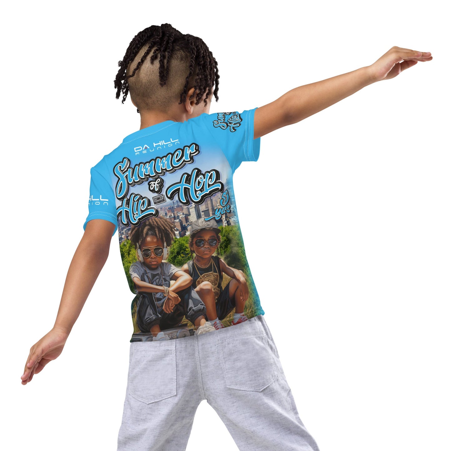 Da Hill - Summer of Hip Hop All - Over Kids Tee - Amerukhan Basics Clothing - T-Shirts