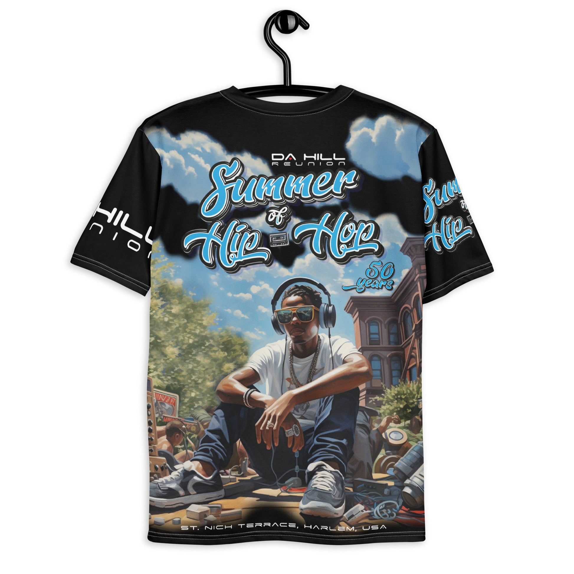 Da Hill - Summer of Hip Hop Overall Tee - Black - Amerukhan Basics Clothing -