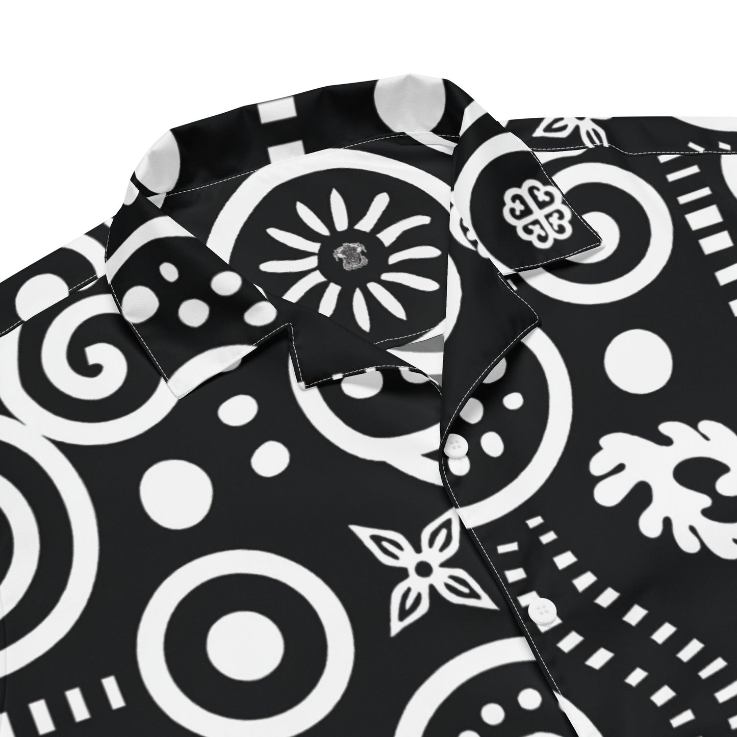 Funky Adinkra Camp Shirt - Amerukhan Basics Clothing - Camp Shirt