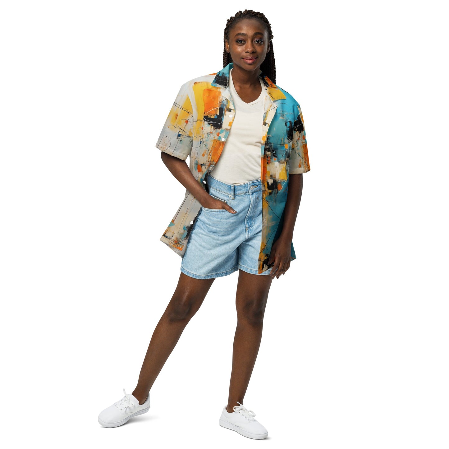 Harlem Sun Camp Shirt - Amerukhan Basics Clothing -