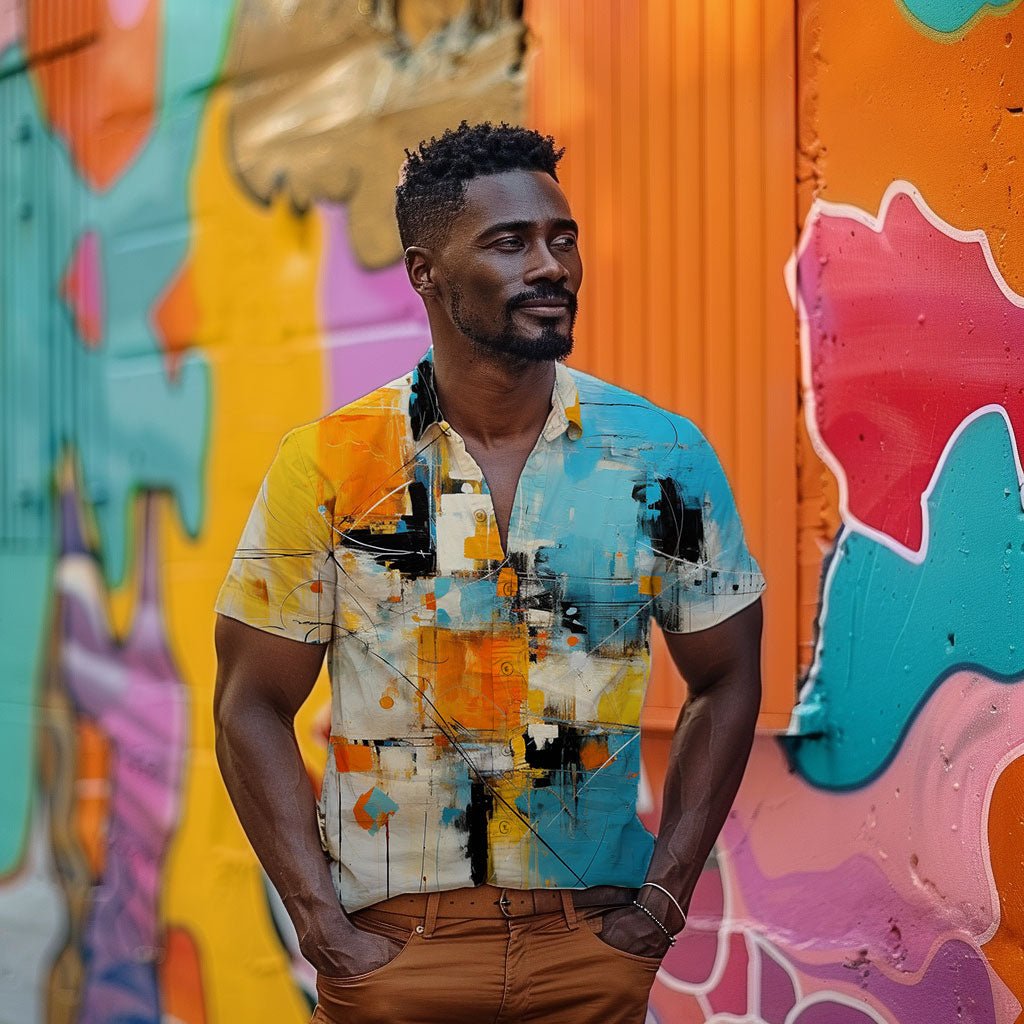 Harlem Sun Camp Shirt - Amerukhan Basics Clothing -