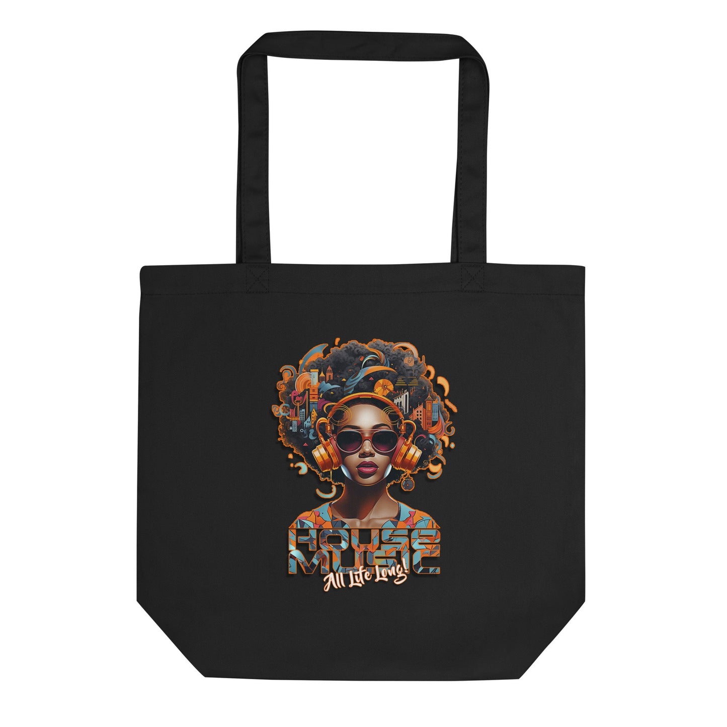 House Music All Life Long Tote Bag - Amerukhan Basics Clothing -