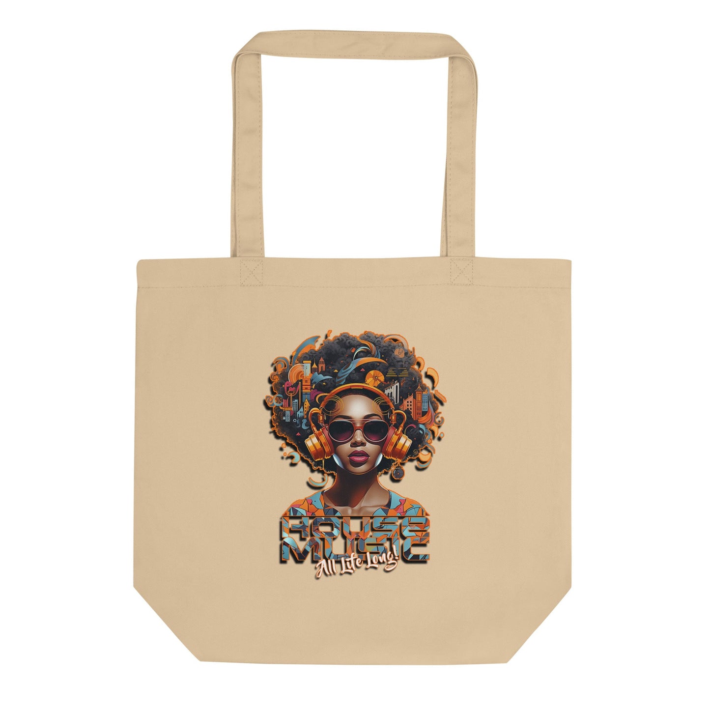 House Music All Life Long Tote Bag - Amerukhan Basics Clothing -