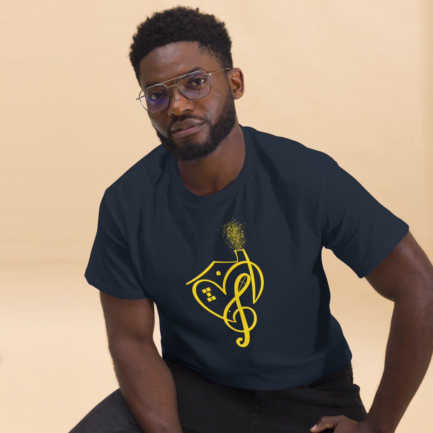 I Love House Music (Yellow) - Amerukhan Basics Clothing -