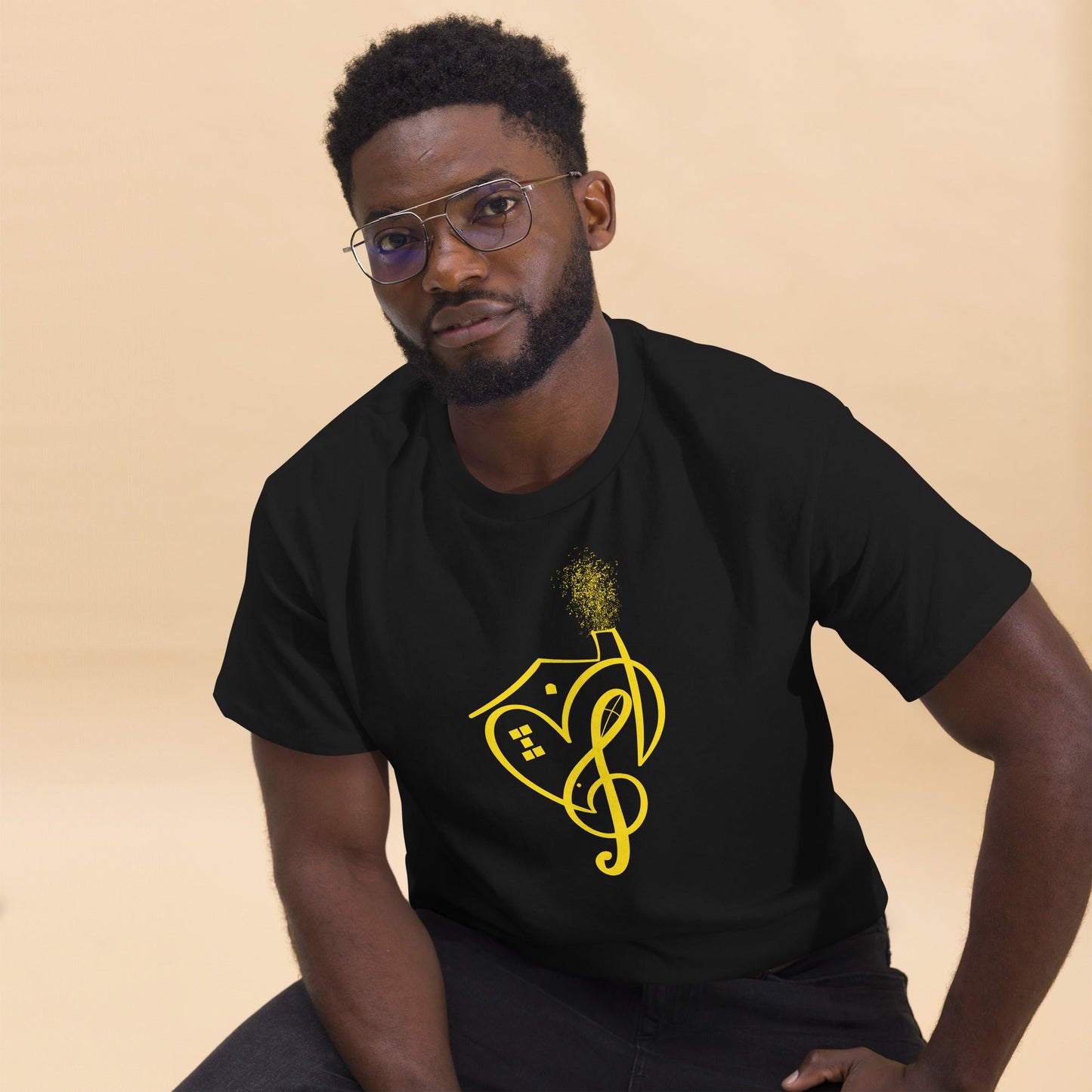 I Love House Music (Yellow) - Amerukhan Basics Clothing -