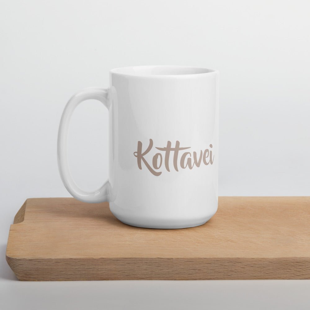 Kottavei White mug - Amerukhan Basics Clothing -
