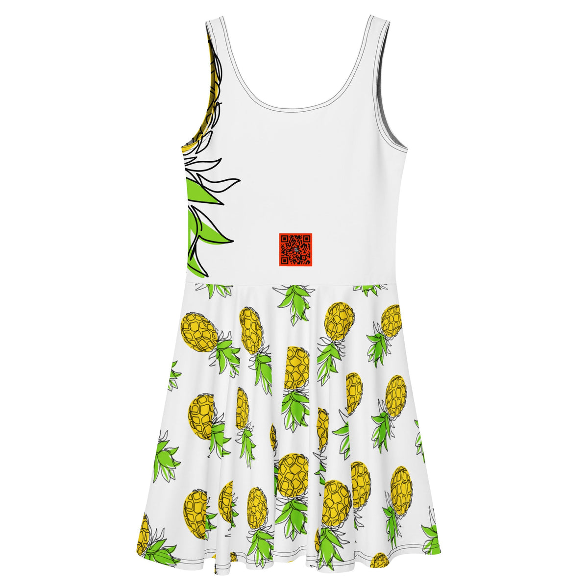 Pineapple Skater Dress - Amerukhan Basics Clothing - Dress