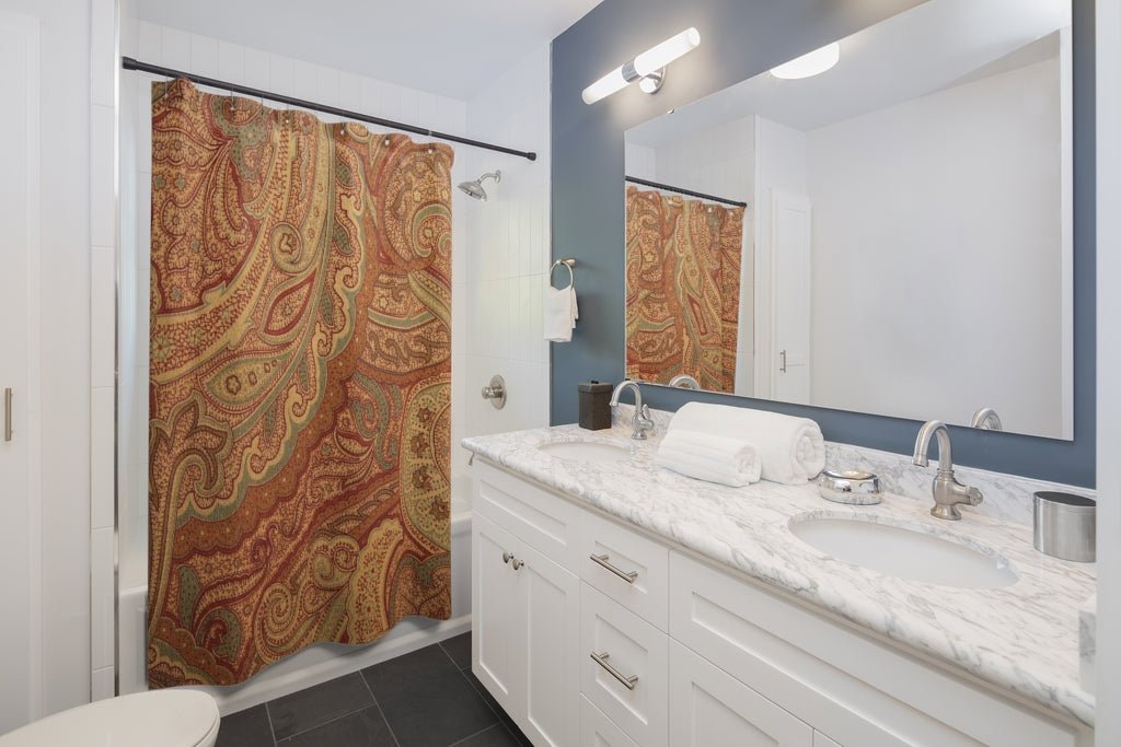 Royal Paisley Shower Curtains - Amerukhan Basics Clothing - Home Decor