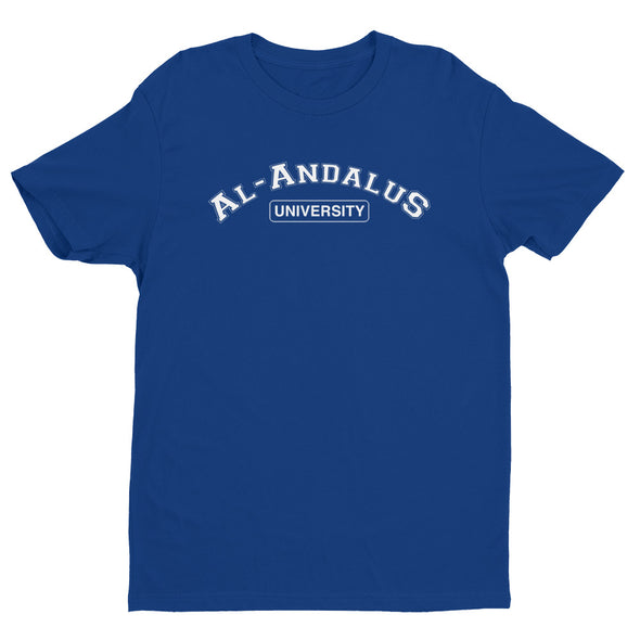 Royal Blue shirt featuring Al-Andalus design, symbolizing Spain under Moorish rule and its contributions to the Renaissance.