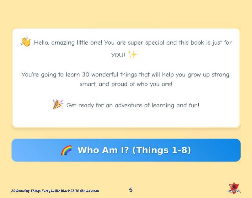 30 Amazing Things Every Little Black Child Should Know - Amerukhan Basics Clothing - E - Book