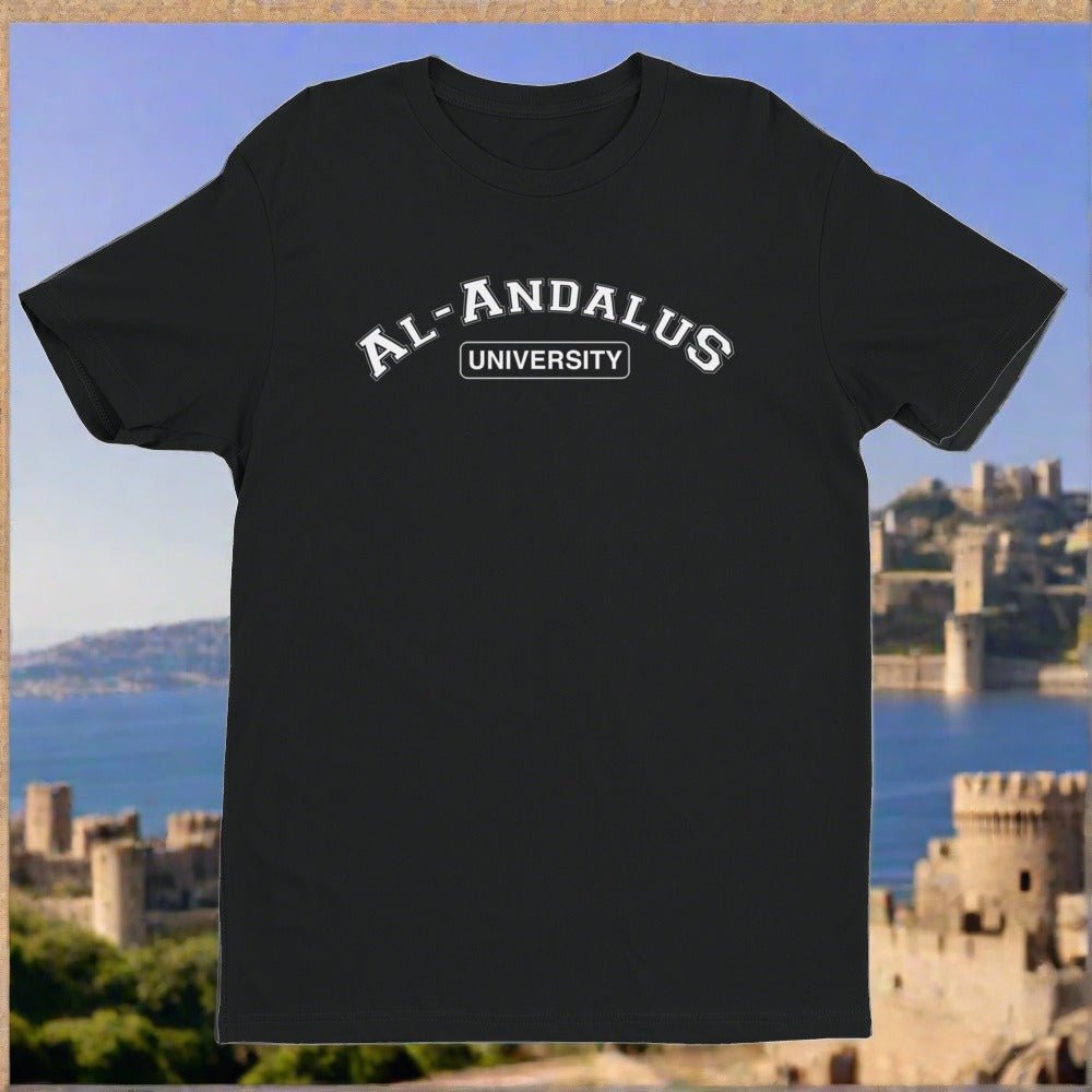 Al - Andalus University Men's Short Sleeve T-shirt - Amerukhan Basics Clothing - T-Shirts