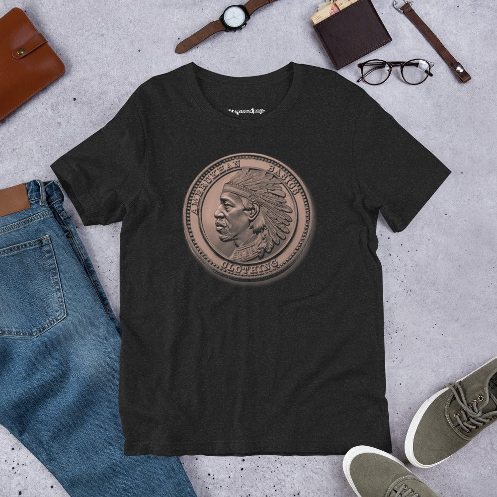 Amerukhan Basics Commemorative Coin t-shirt - Amerukhan Basics Clothing - 