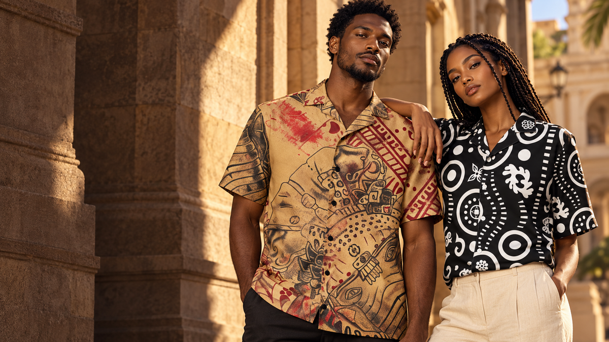Campaign inspired by the ABC Signature and Funky Adinkra camp shirts