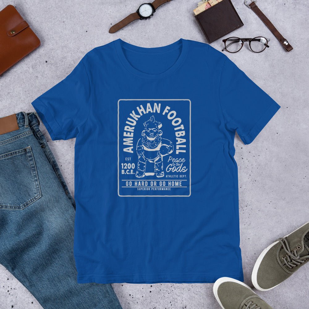Amerukhan Football (Peace to the Gods) Short - Sleeve Unisex T-Shirt - Amerukhan Basics Clothing - T-Shirts