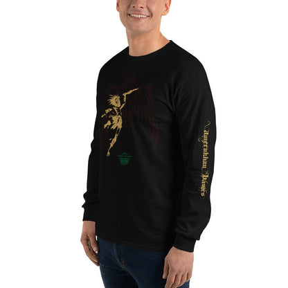 Amerukhan Vulture Hunter Men’s Long Sleeve Shirt - Amerukhan Basics Clothing - 