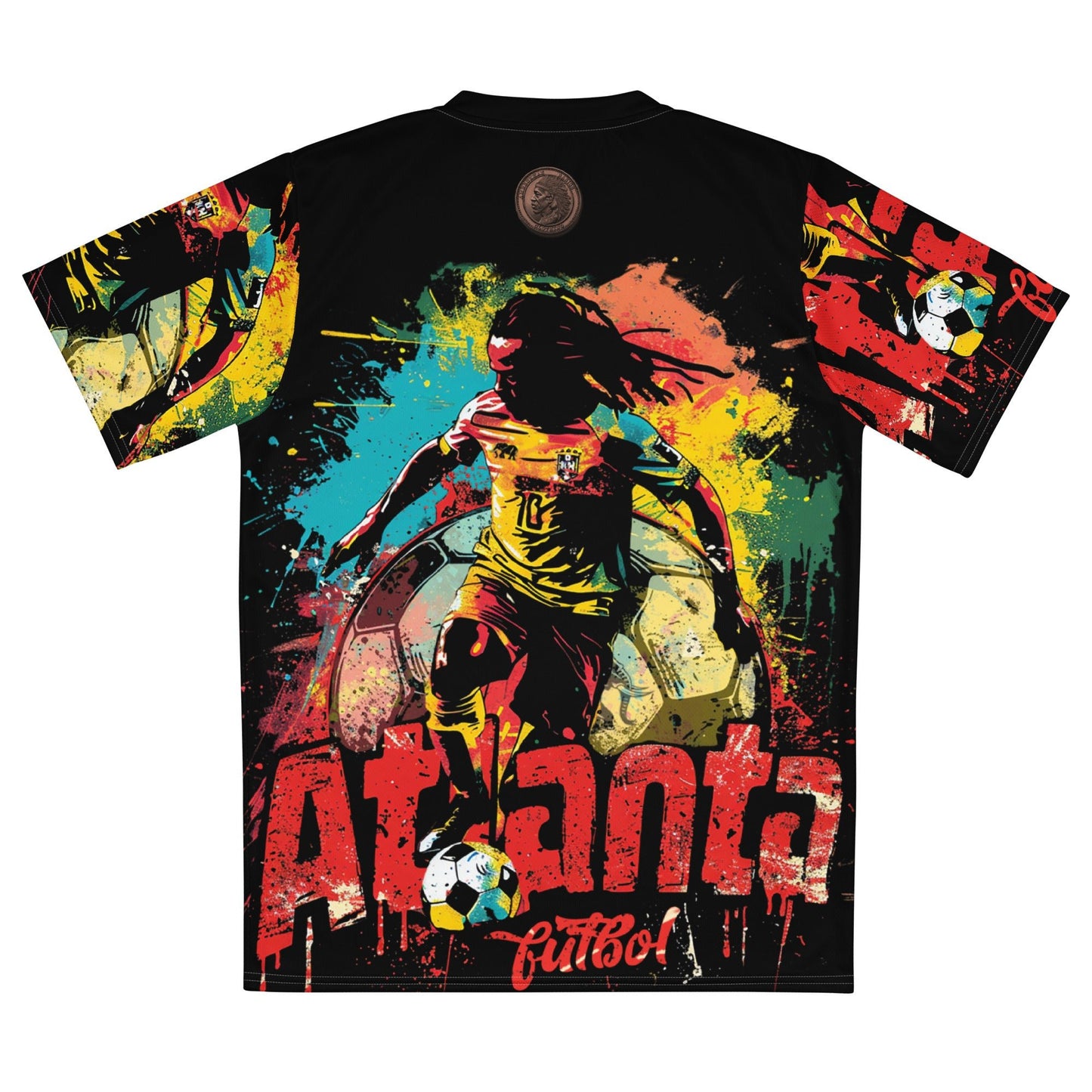 Atlanta Futbol Midnight Edition – All - Over Print Recycled Sports Jersey - Amerukhan Basics Clothing - Jersey