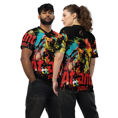 Atlanta Futbol Midnight Edition – All - Over Print Recycled Sports Jersey - Amerukhan Basics Clothing - Jersey