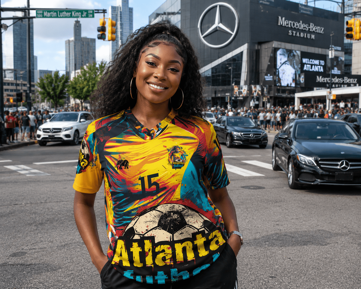 Atlanta Futbol Sports Jersey - Amerukhan Basics Clothing - 