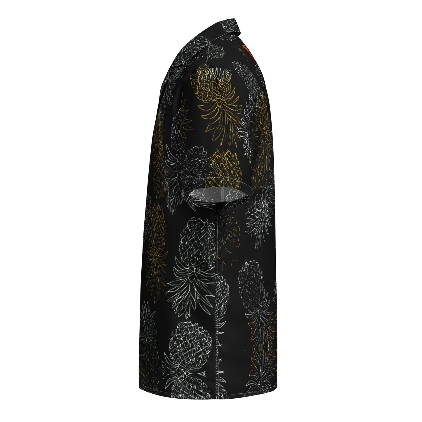 Black Gold Pineapples Camp shirt - Amerukhan Basics Clothing - Camp Shirt