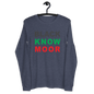 Black Know Moor Unisex Long Sleeve Tee - Amerukhan Basics Clothing - T-Shirts