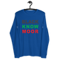 Black Know Moor Unisex Long Sleeve Tee - Amerukhan Basics Clothing - T-Shirts