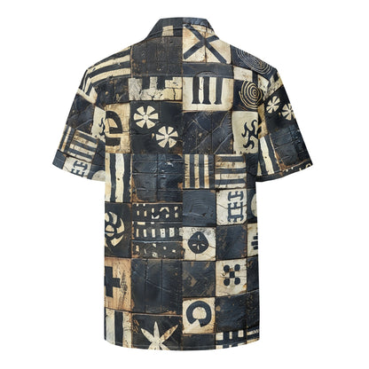 Block print Camp Shirt - Amerukhan Basics Clothing - 