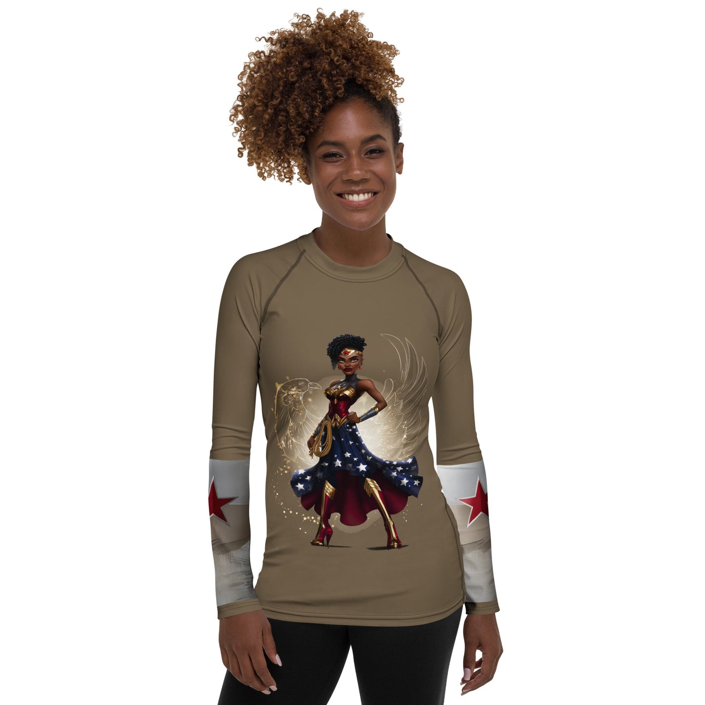 Cassandra Women Rash Guard - Amerukhan Basics Clothing - 