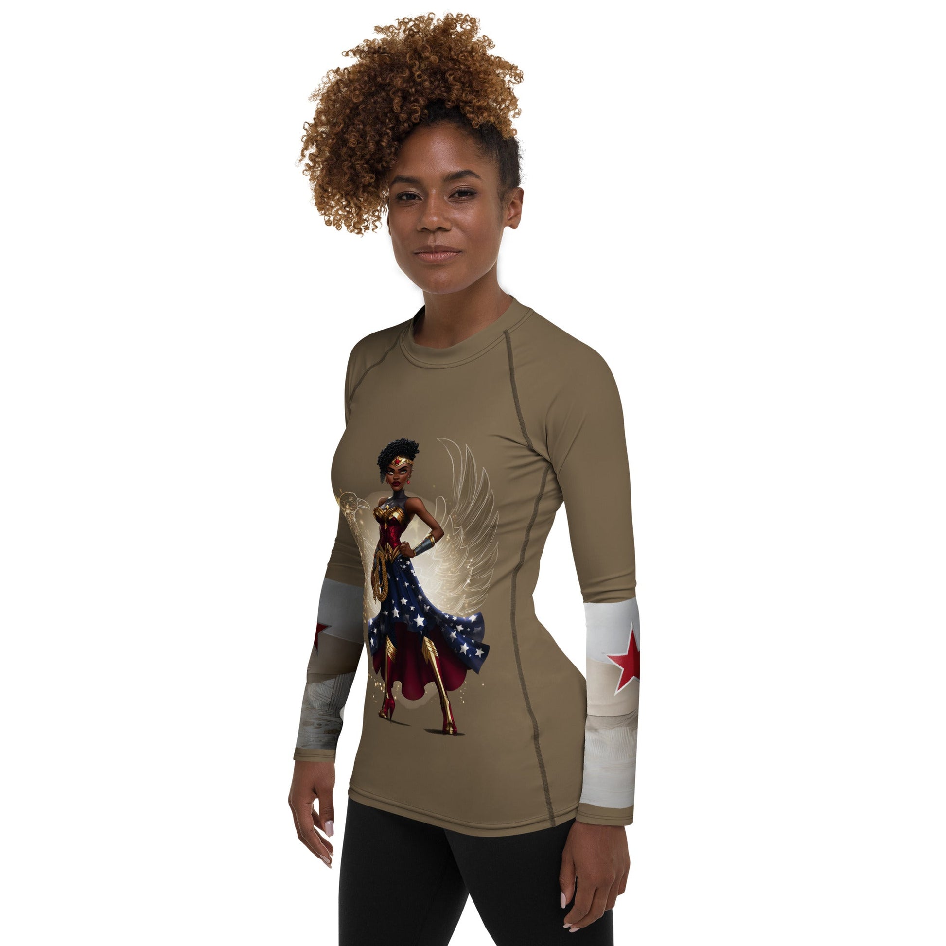 Cassandra Women Rash Guard - Amerukhan Basics Clothing - 