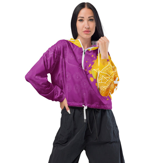 Chakra Khan Manipura - Sahasrara cropped windbreaker - Amerukhan Basics Clothing - Jacket