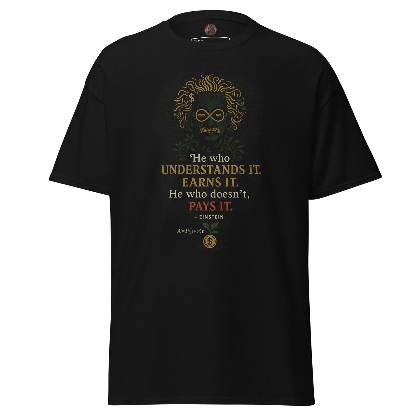 Compound Interest tee - Amerukhan Basics Clothing - 