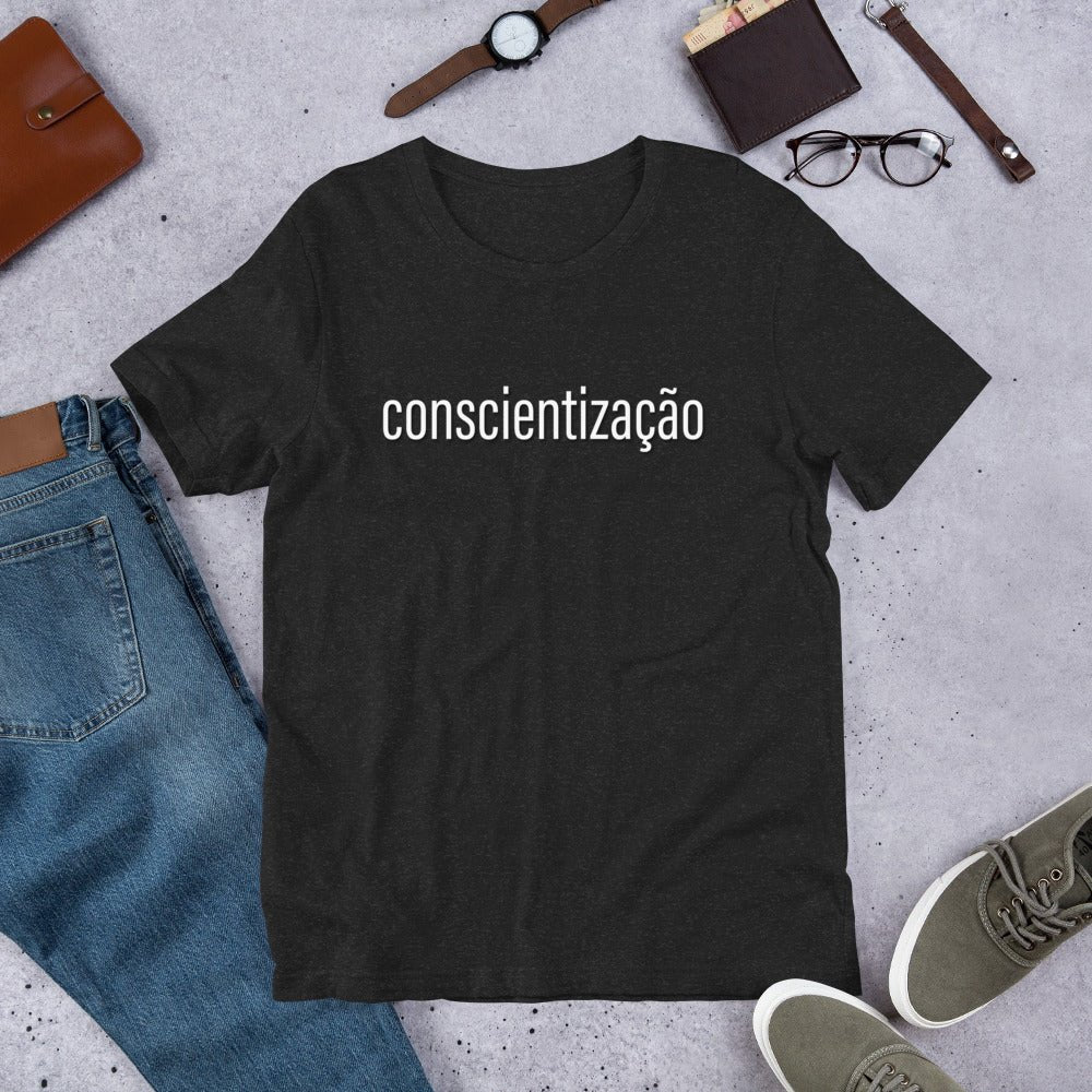 conscientização - critical consciousness t-shirt - Amerukhan Basics Clothing - 