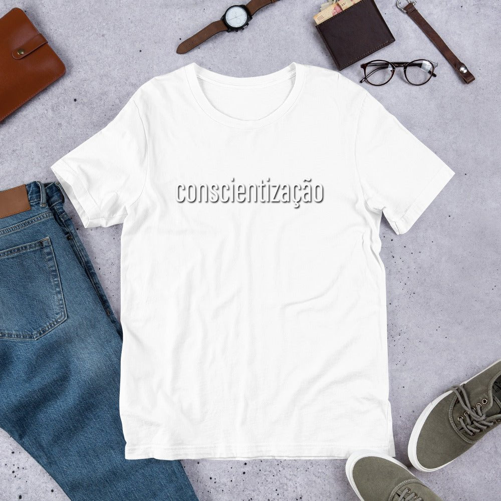 conscientização - critical consciousness t-shirt - Amerukhan Basics Clothing - 