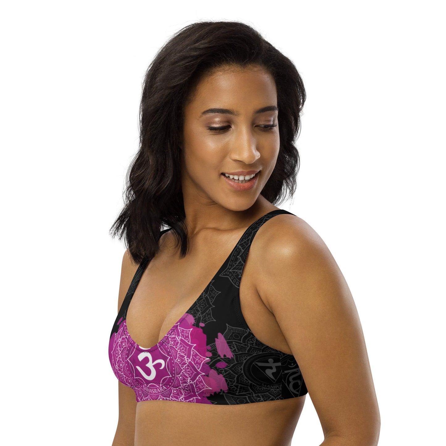 Crown Chakra padded bikini top - Amerukhan Basics Clothing - 