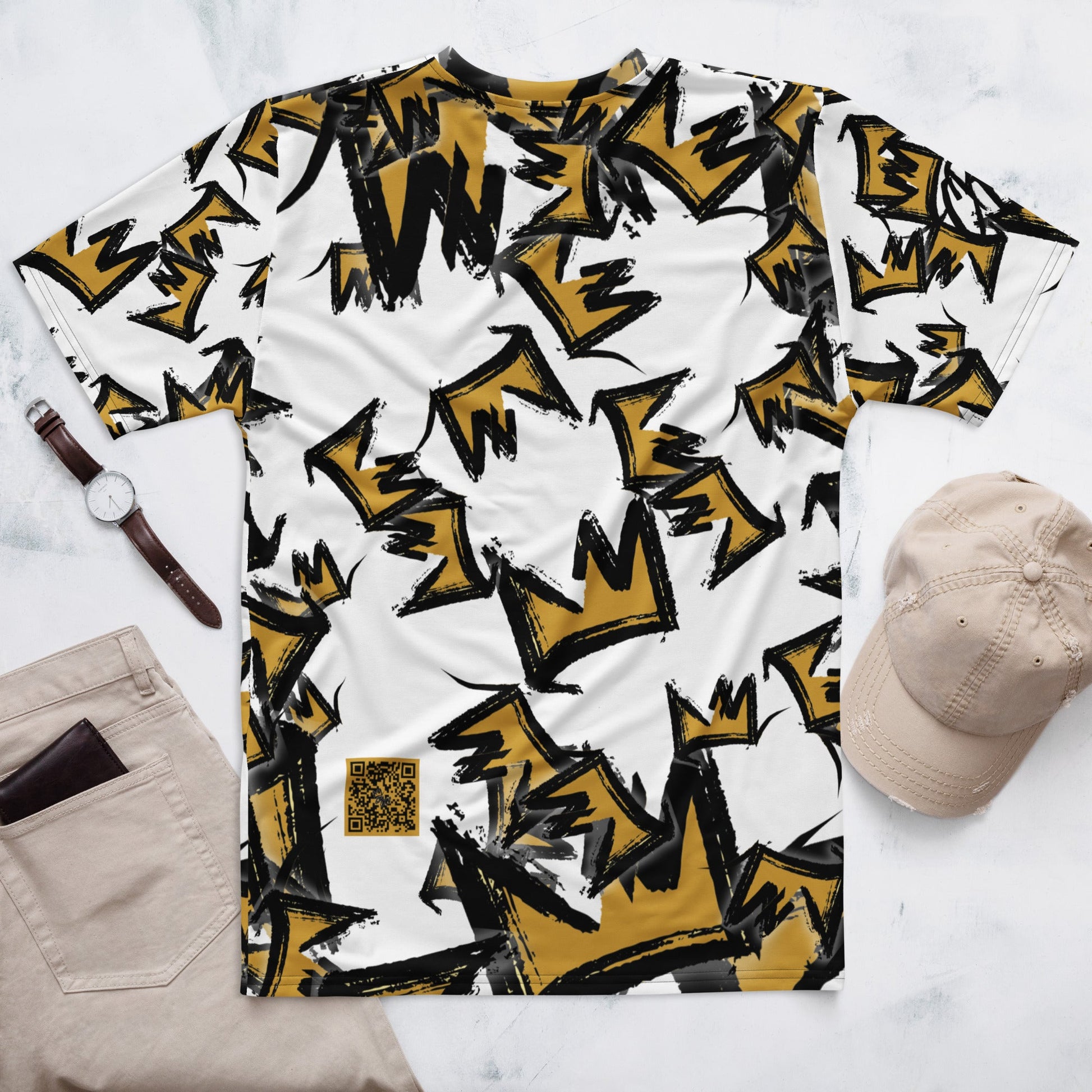CRWN all - over t-shirt - Amerukhan Basics Clothing - T-Shirts